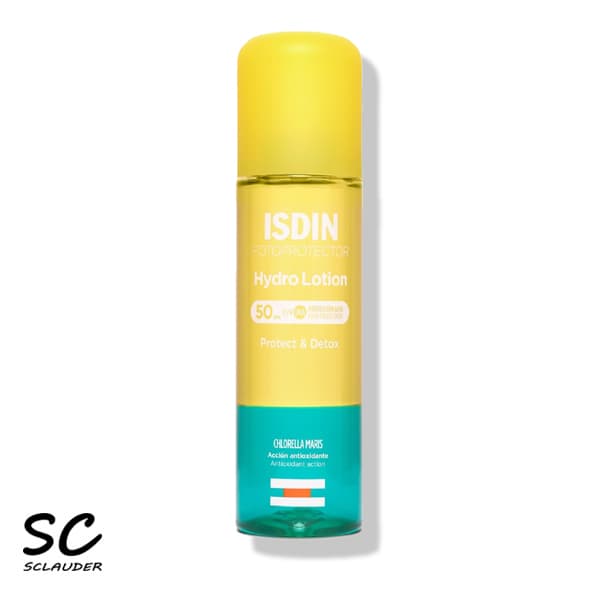اسپری ضد آفتاب و لوسیون دو فاز HydroLotion SPF 50 ایزدین حجم 200 میلی لیتر