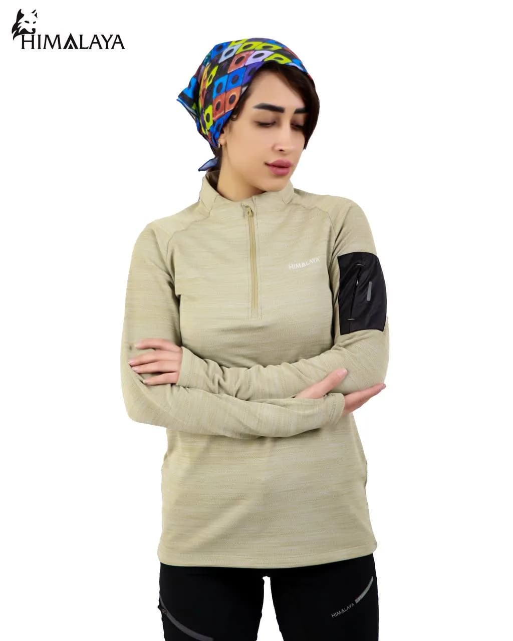 بلوز میکرو نیم زیپ زنانه CW30 هیمالیا