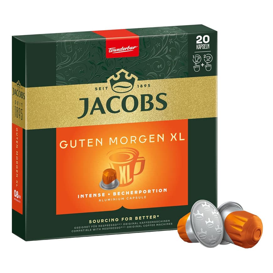 کپسول قهوه جاکوبز مدل Good Morning XL Intense بسته 20 عددی