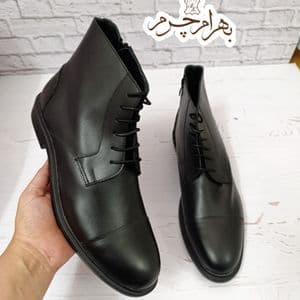 نیم بوت مردانه اسپرت چرم طبیعی مدل البرز تک سایز