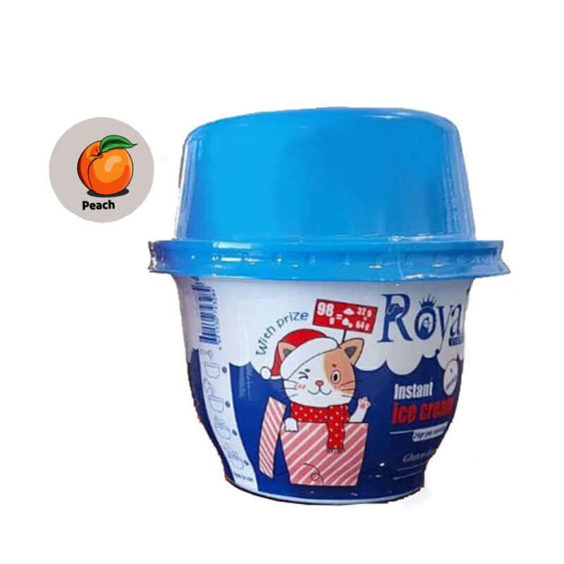 بستنی پودری مخصوص گربه رویال کوکو با طعم هلو وزن 32 گرم