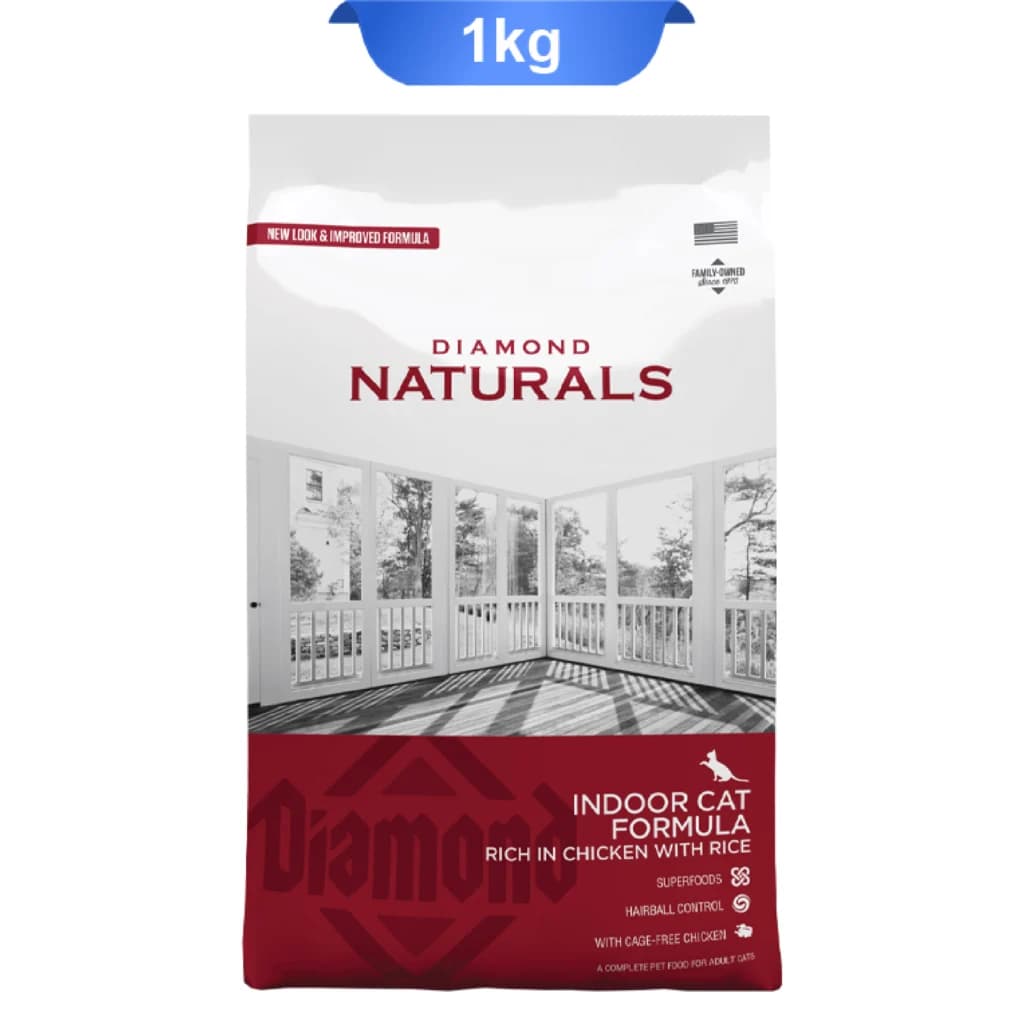 غذا خشک گربه ایندور دایموند نچرال وزن 1 کیلوگرم Diamond Naturals Indoor