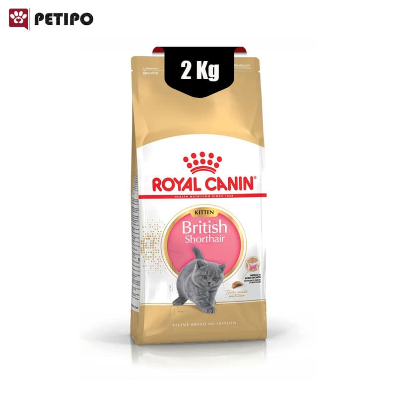 غذای خشک گربه بریتیش کیتن رویال کنین (Royal Canin Cat British Shorthair Kitten) وزن 2 کیلوگرم