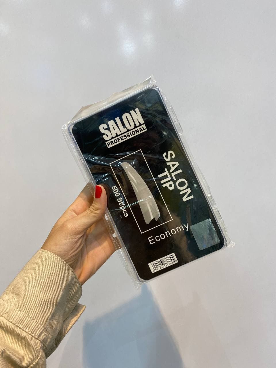 تیپ کاشت ناخن 500 تایی شیری اقتصادی سالن Salon غیراصل