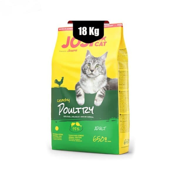 غذای خشک گربه بالغ طعم مرغ جوسی کت جوسرا (Josera Josicat Crunchy Poultry) وزن 18 کیلوگرم