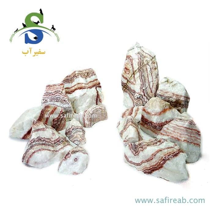 سنگ وارداتی آکواریوم مدل ابرهای گلگون