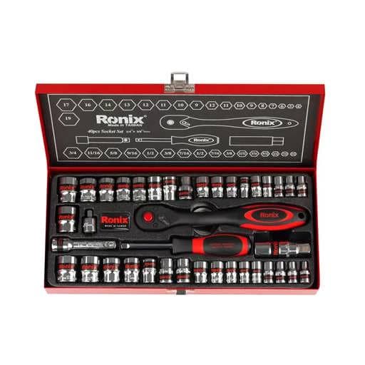 مجموعه بکس 40 عددی 3/8 اینچ دسته TPR رونیکس RH-2640