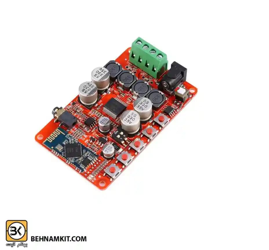 ماژول آمپلی فایر TDA7492 به همراه بلوتوث صوتی و ورودی AUX