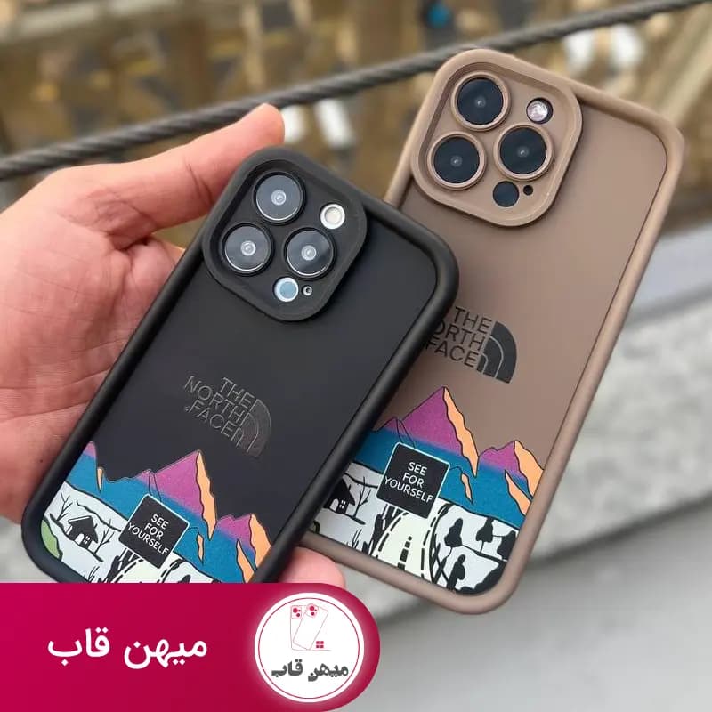 قاب گوشی آیفون سولید Solid North Face - کد (۶۷۹۴)