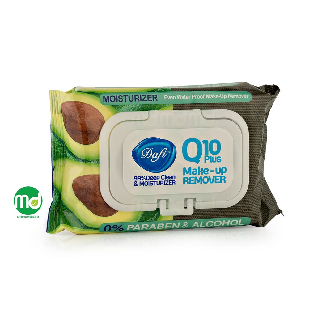 دستمال مرطوب پاک کننده آرایش دافی مدل Q10 Plus