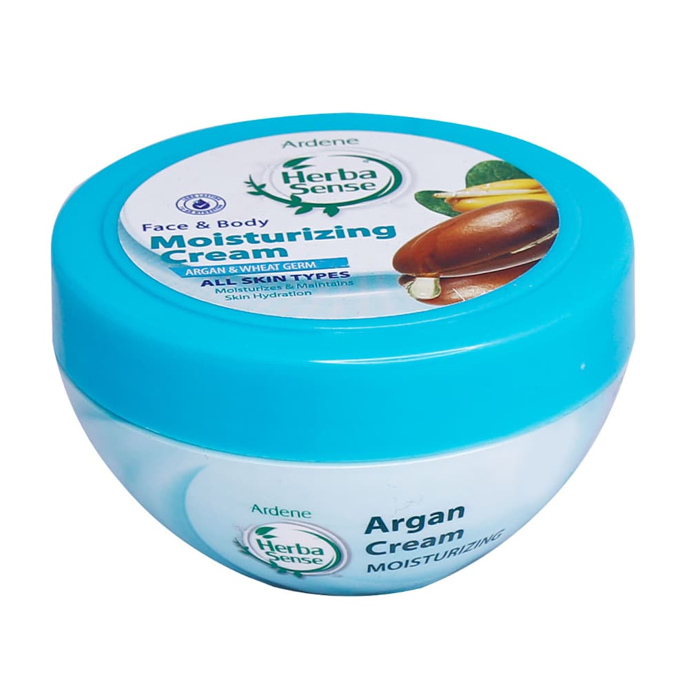 کرم مرطوب کننده صورت و بدن با رایحه آرگان و جوانه گندم هرباسنس 150 گرم ـ آردن