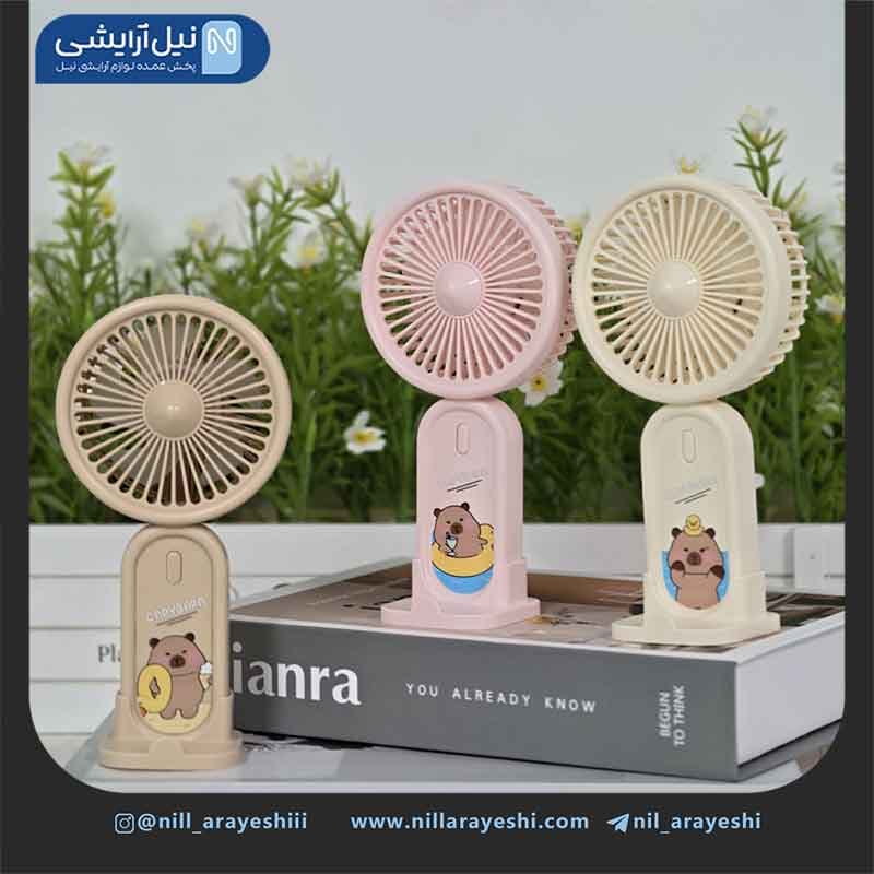 مینی فن خرسی شارژی کد ym88201