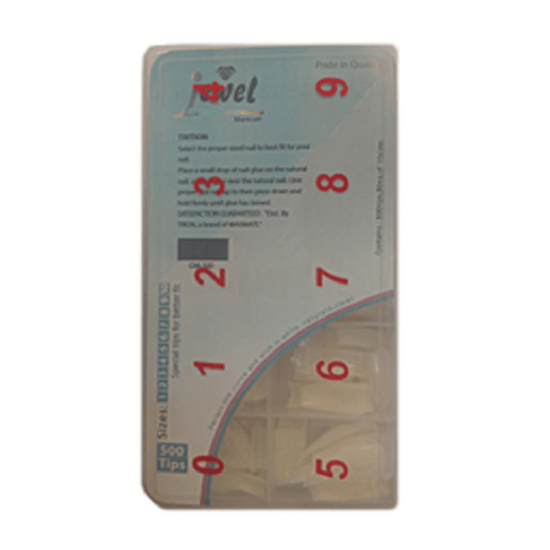 تیپ کاشت ناخن شیری 100 تایی جول jewel GNK_100