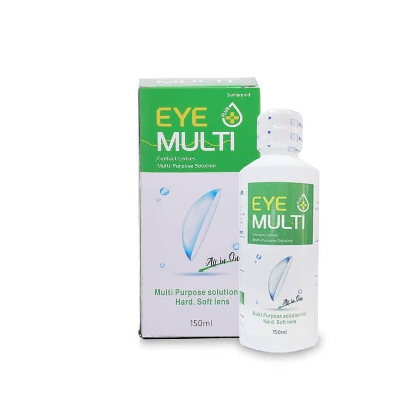 مایع لنز و محلول شستشوی لنز چندکاره آی‌مولتی‌پلاس EYE-MULTI-Plus انواع حجم