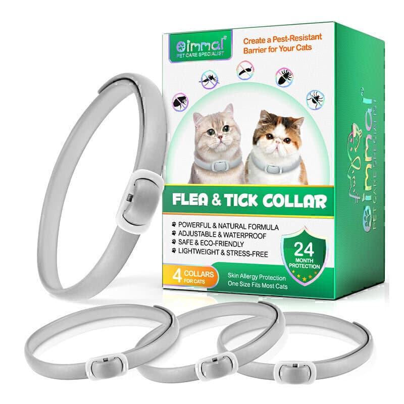 قلاده ضدکک و کنه گربه اویمال خاکستری Oimmal Grey Flea & Tick Collar For Cats