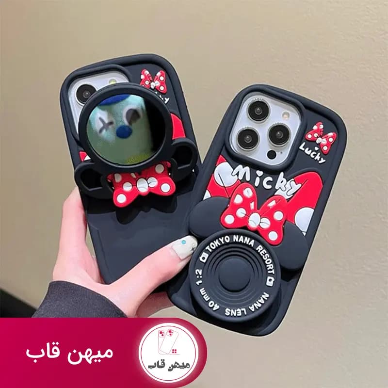 قاب گوشی آیفون میکی دوربینی سیلیکونی - کد (۱۸۶۲۵)