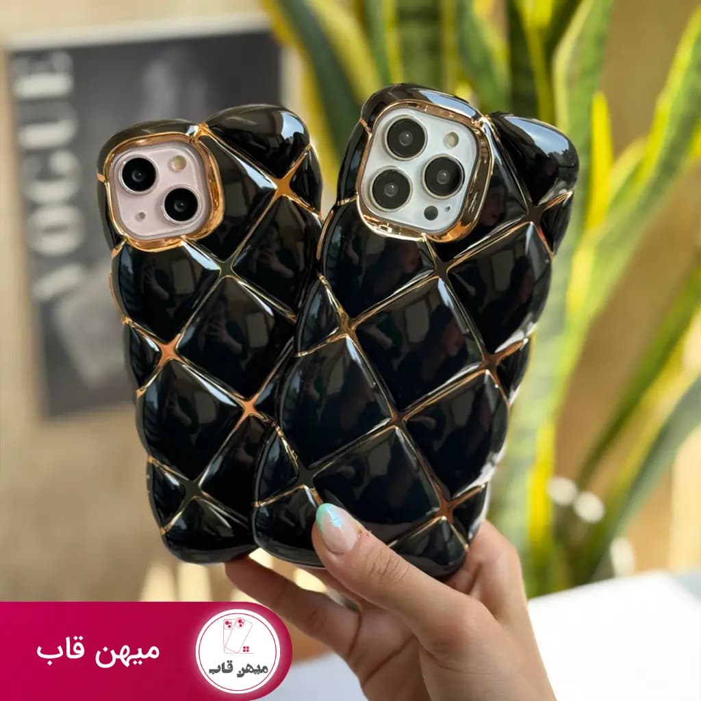 قاب گوشی آیفون Golden Pillow مشکی - کد (۲۶۹۴۴)