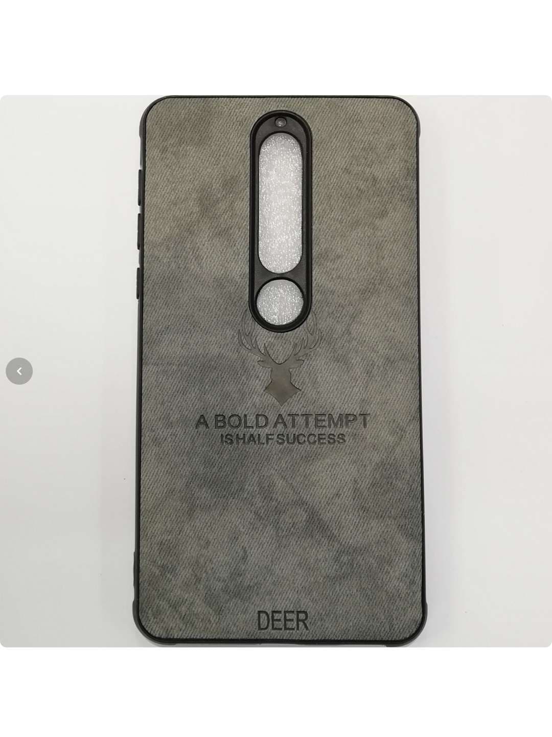 گارد چرمی پارچه ای طرح گوزن مناسب برای گوشی موبایل نوکیا 6.1 - Nokia 6.1