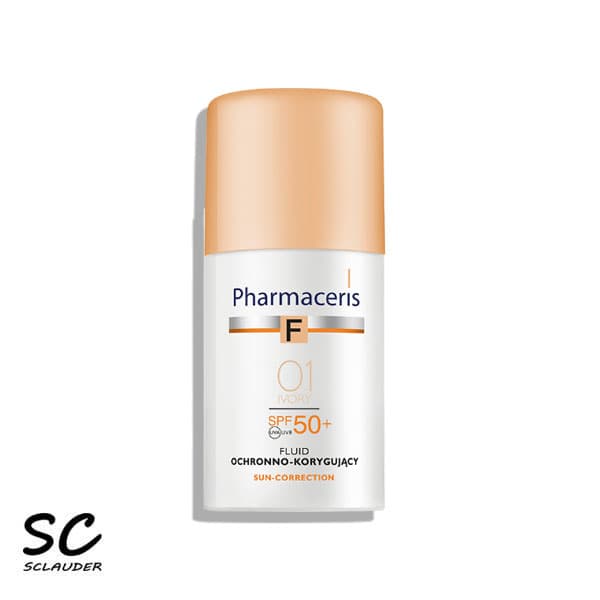 کرم پودر و ضد آفتاب فلوییدی فارماسریز Pharmaceris f با SPF 50+