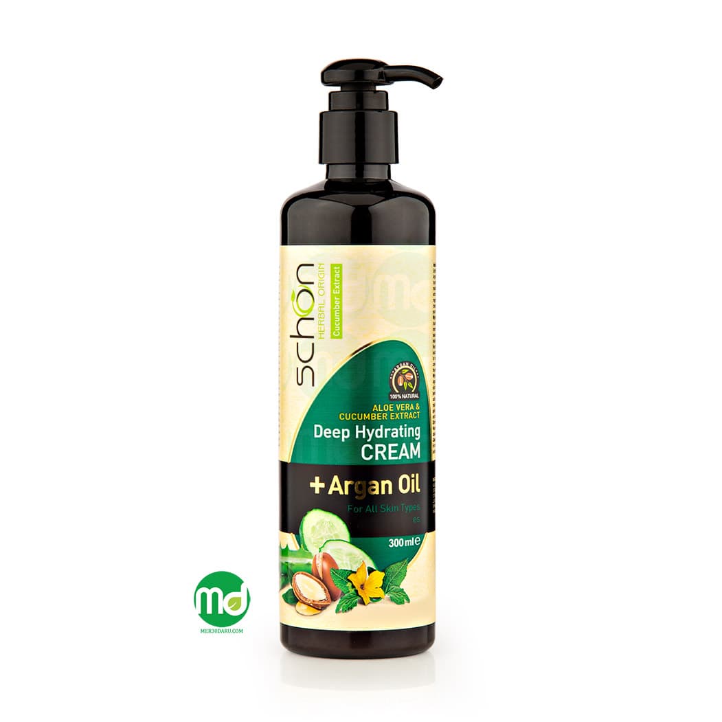 کرم مرطوب کننده پمپی شون با عصاره خیار و آلوئه ورا 300ml