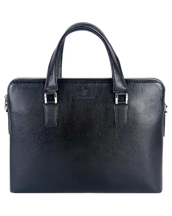 کیف چرم اداری زنانه مشکی چرم بارز Charm Barez مدل DZ66.1