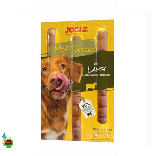 تشویقی مدادی جوسی داگ طعم بره Josidog meat sticks with lamb بسته ۳ عددی