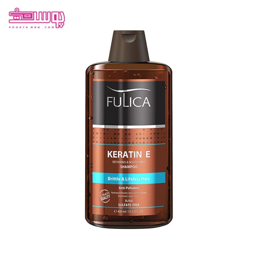 شامپو بدون سولفات فولیکا حاوی کراتین حجم 400ml