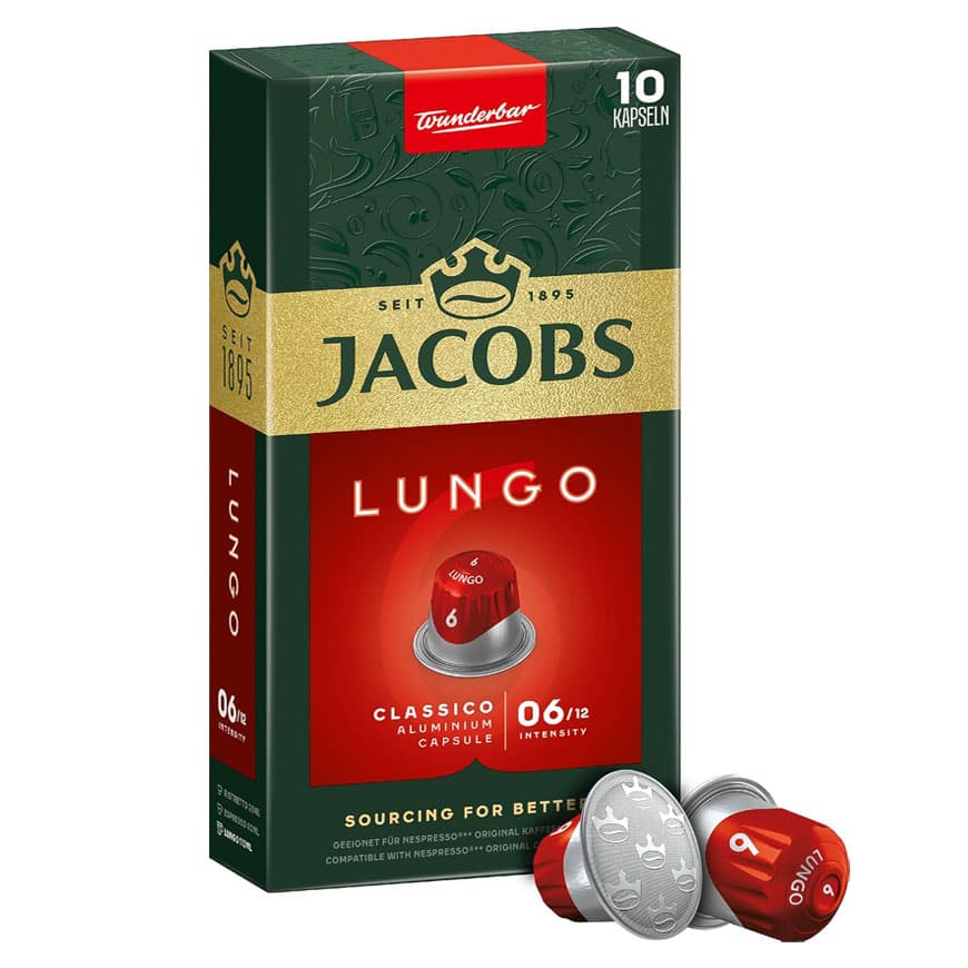 کپسول قهوه جاکوبز مدل lungo 6 classico بسته ده عددی