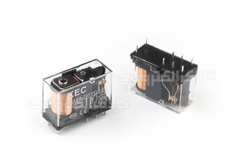 رله کتابی شیشه ای 24 ولت 2 کنتاکت 5 آمپر KEC | TRA3L-24VDC-S-2Z