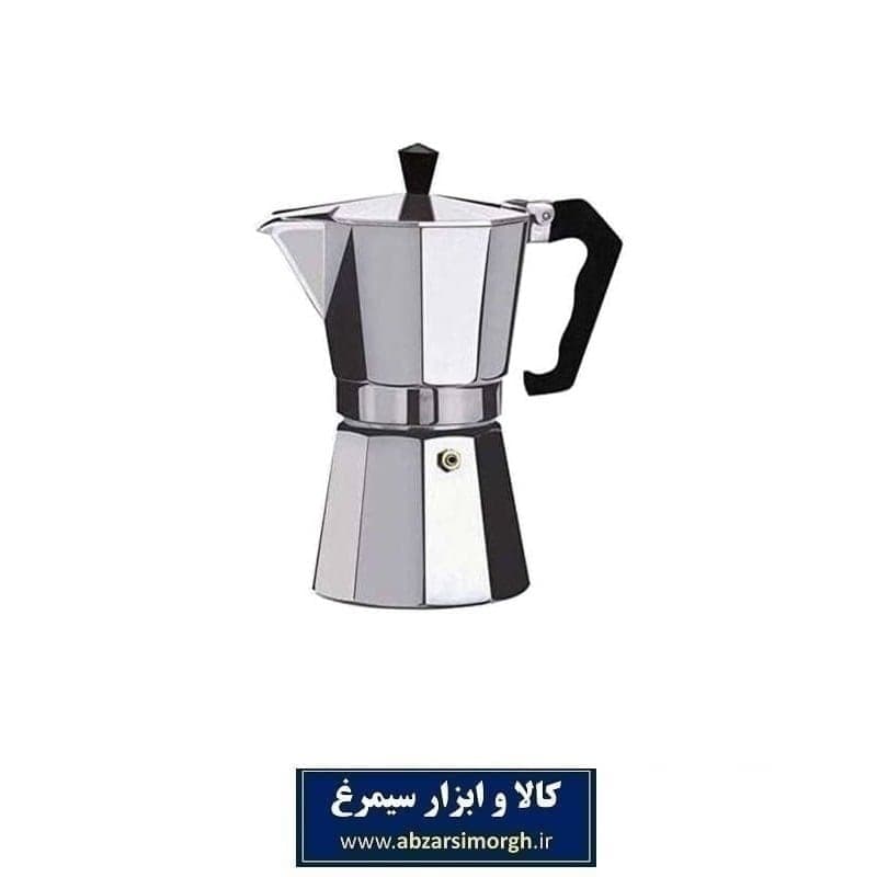 موکاپات یا قهوه جوش و اسپرسوساز روگازی آلومینیوم ۲ کاپ HGJ-001