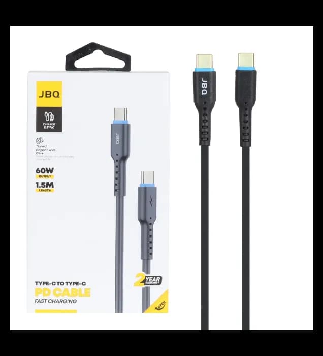 کابل شارژ 1.5 متری PD و فست جی بی کیو Type-C to Type-C مدل CA-722