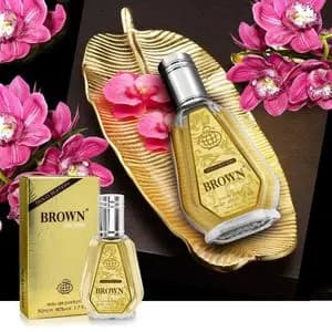 عطر ادکلن زنانه براون ارکید گلد ادیشن فراگرنس ورد - گرم و شیرین - حجم 50 میل - پخش بو وماندگاری - تعداد محدود