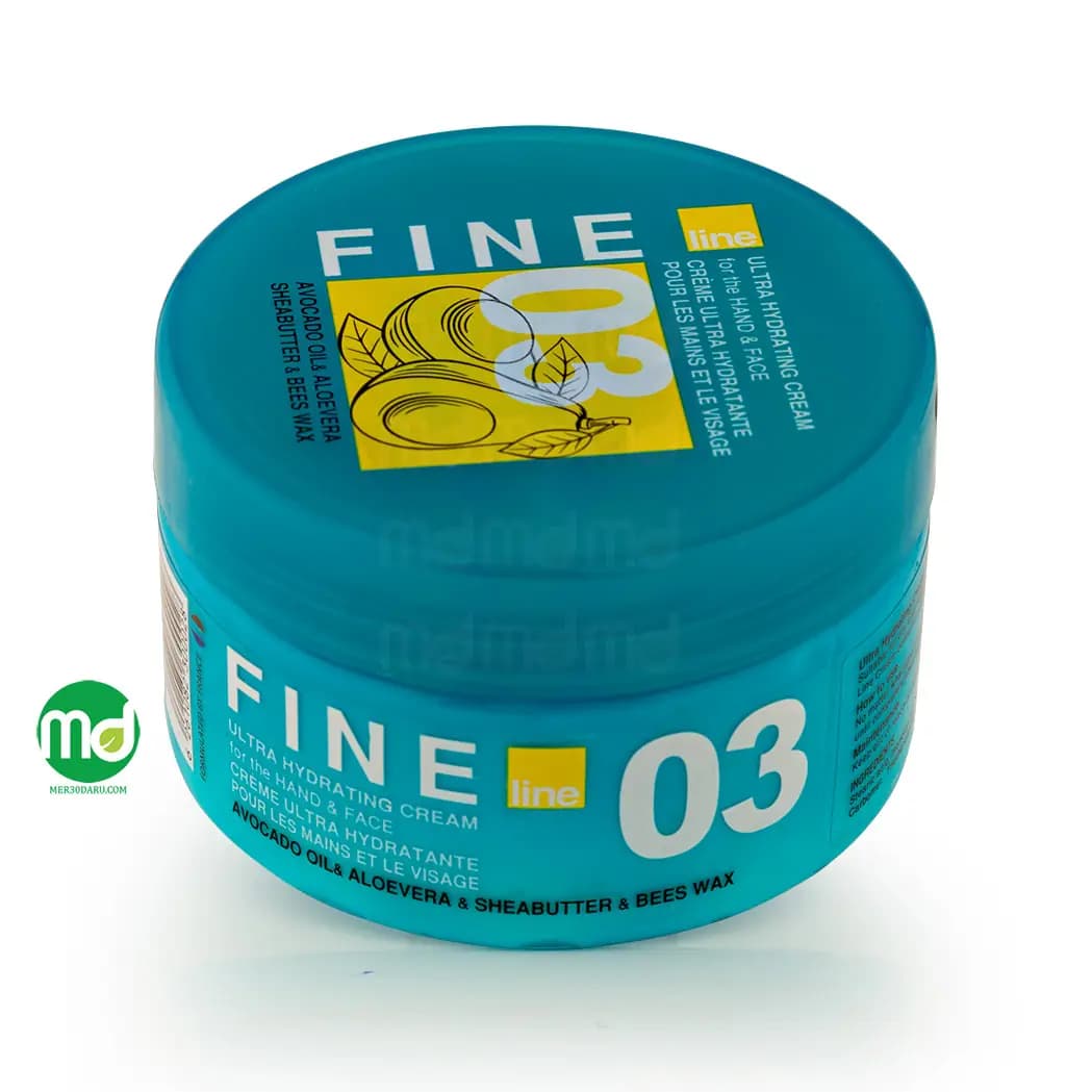کرم آبرسان قوی دست و صورت 03 فاین لاین حجم 230ml