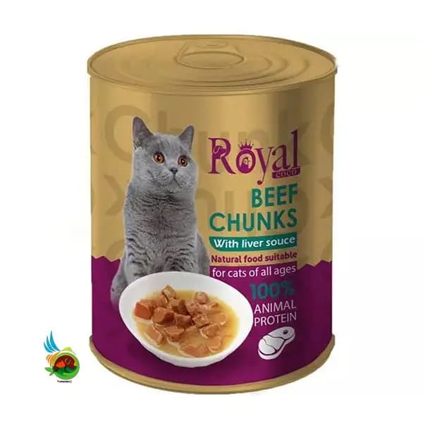 کنسرو چانک گربه رویال کوکو با طعم گوشت گاو Royal coco وزن ۳۸۰ گرم