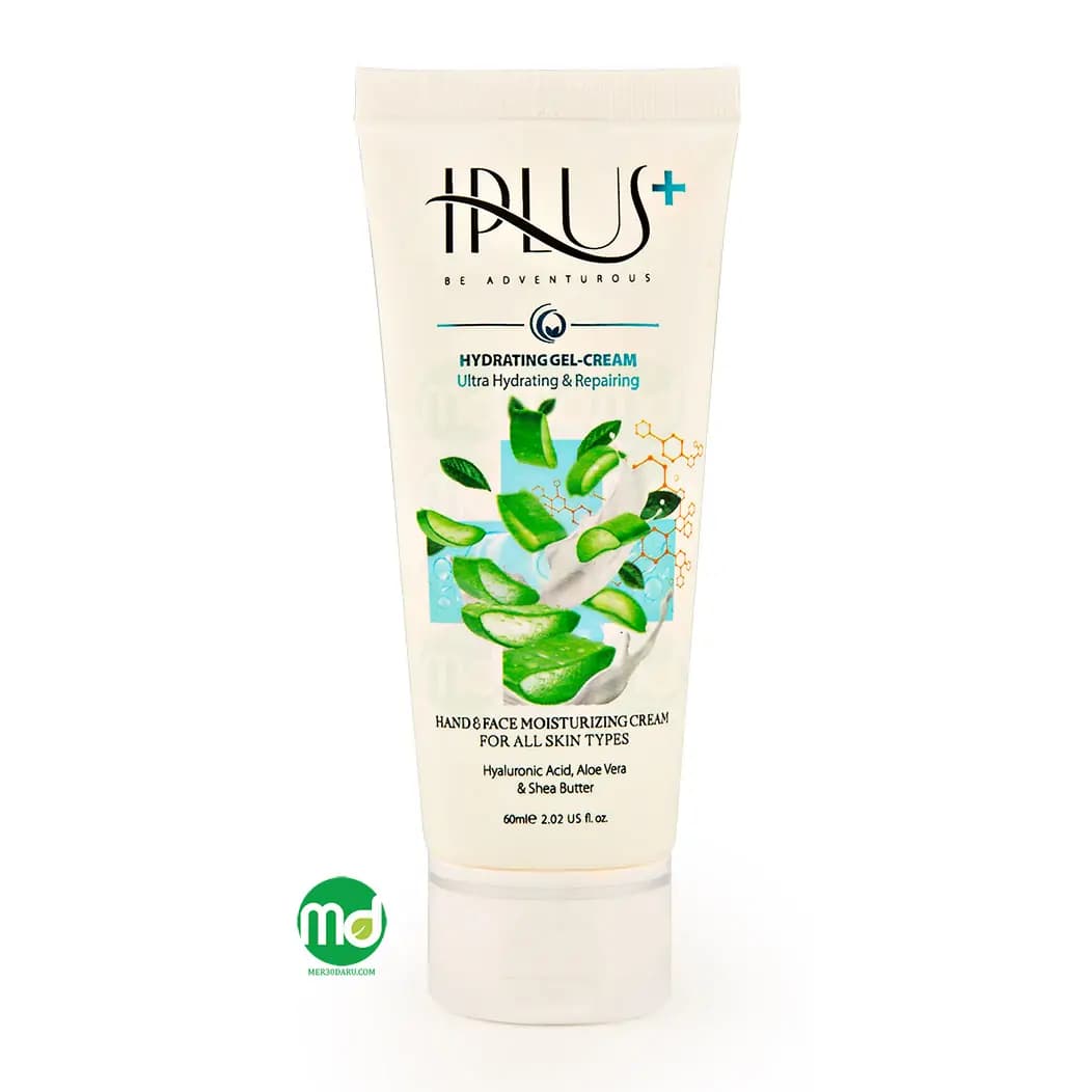 کرم ژل آبرسان قوی آی پلاس حاوی عصاره آلوئه ورا 60ml