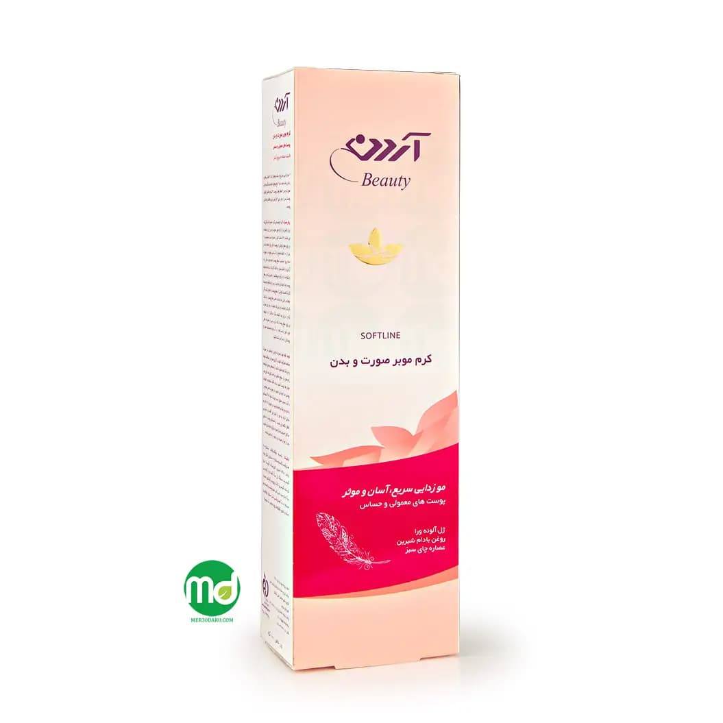 کرم موبر صورت و بدن آردن برای پوست معمولی و حساس 100ml