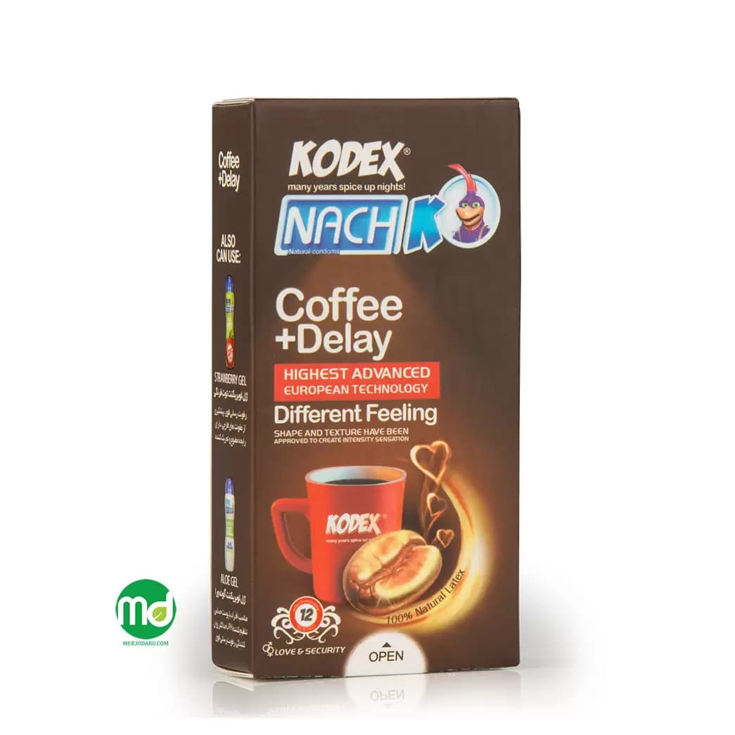 کاندوم تاخیری فوق نازک ناچ کدکس مدل coffee+delay
