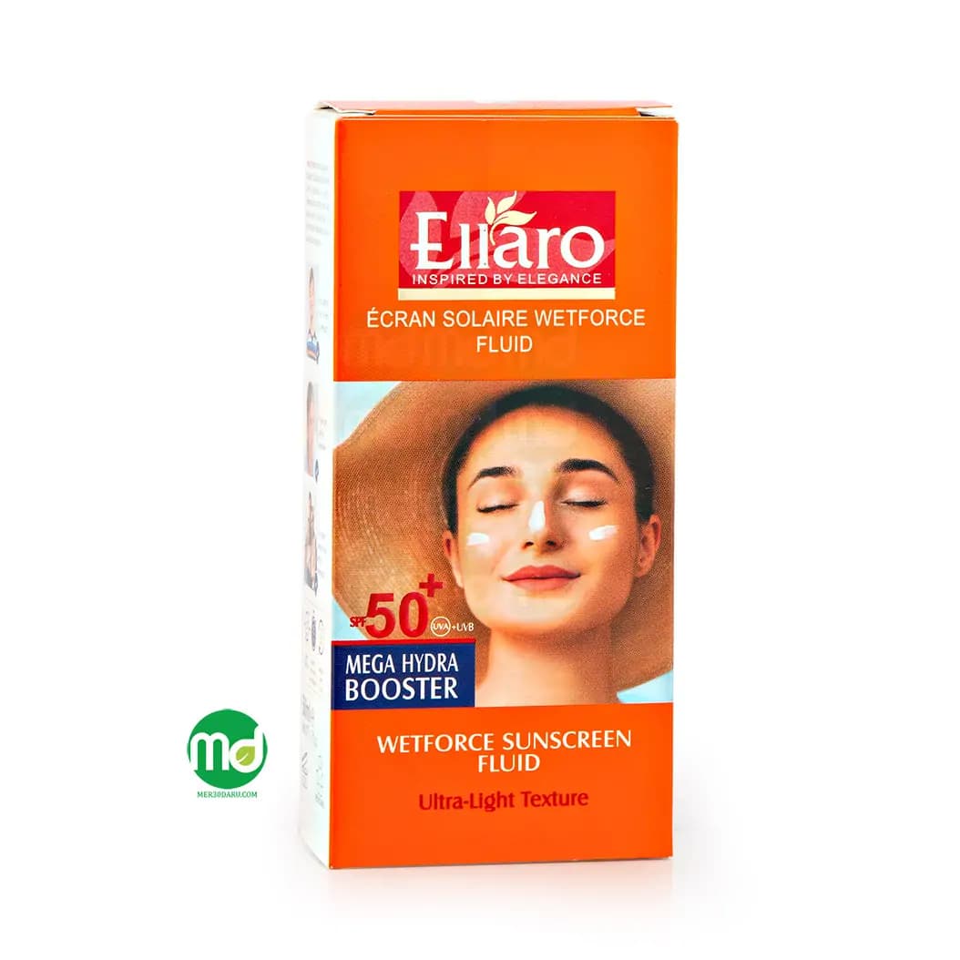 کرم ضد آفتاب فلوئید بی رنگ الارو مدل Ultra Light پوست چرب +SPF50