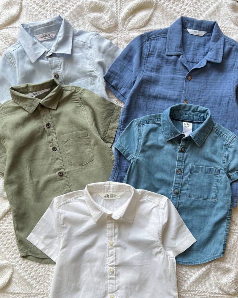 پیراهن پسرانه آستین کوتاه h&m, M&R , anko