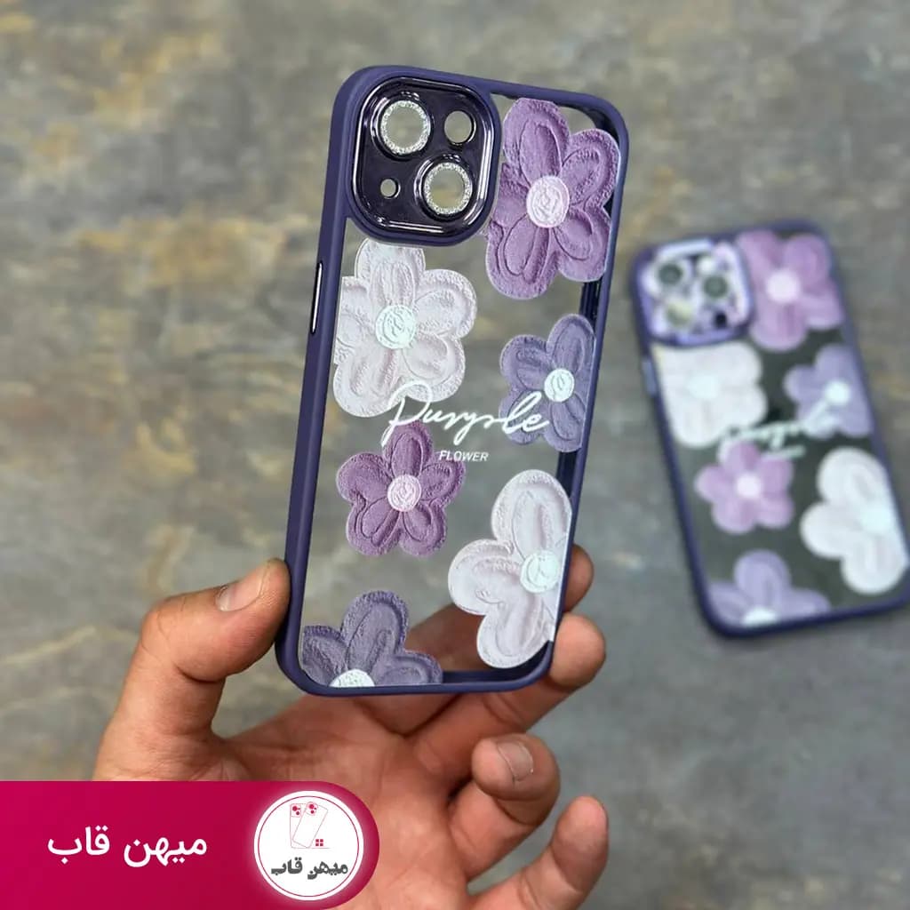 قاب گوشی آیفون گل گلی - کد (۲۲۸۹۲)