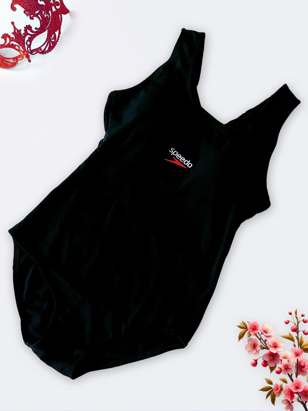 مایو اسلیپ زنانه بند پشت قهرمانی کاپدار مشکی اسپیدو ( Speedo ) برای استخر شنا