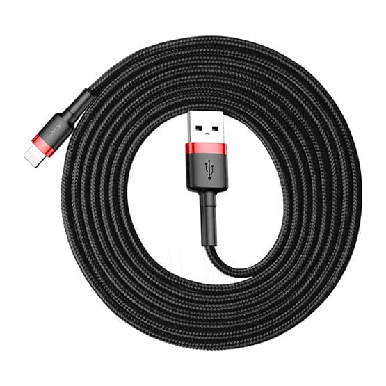 کابل شارژ باسئوس USB به Lightning مدل Cafule (2 متری/ 1.5A)