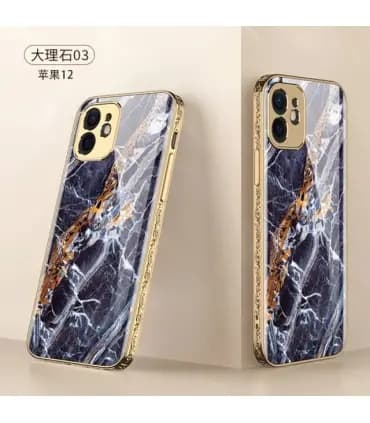 کاور اورجینال لاکچری طرح سنگ GKK PLATING ایفون Iphone 12Pro Max