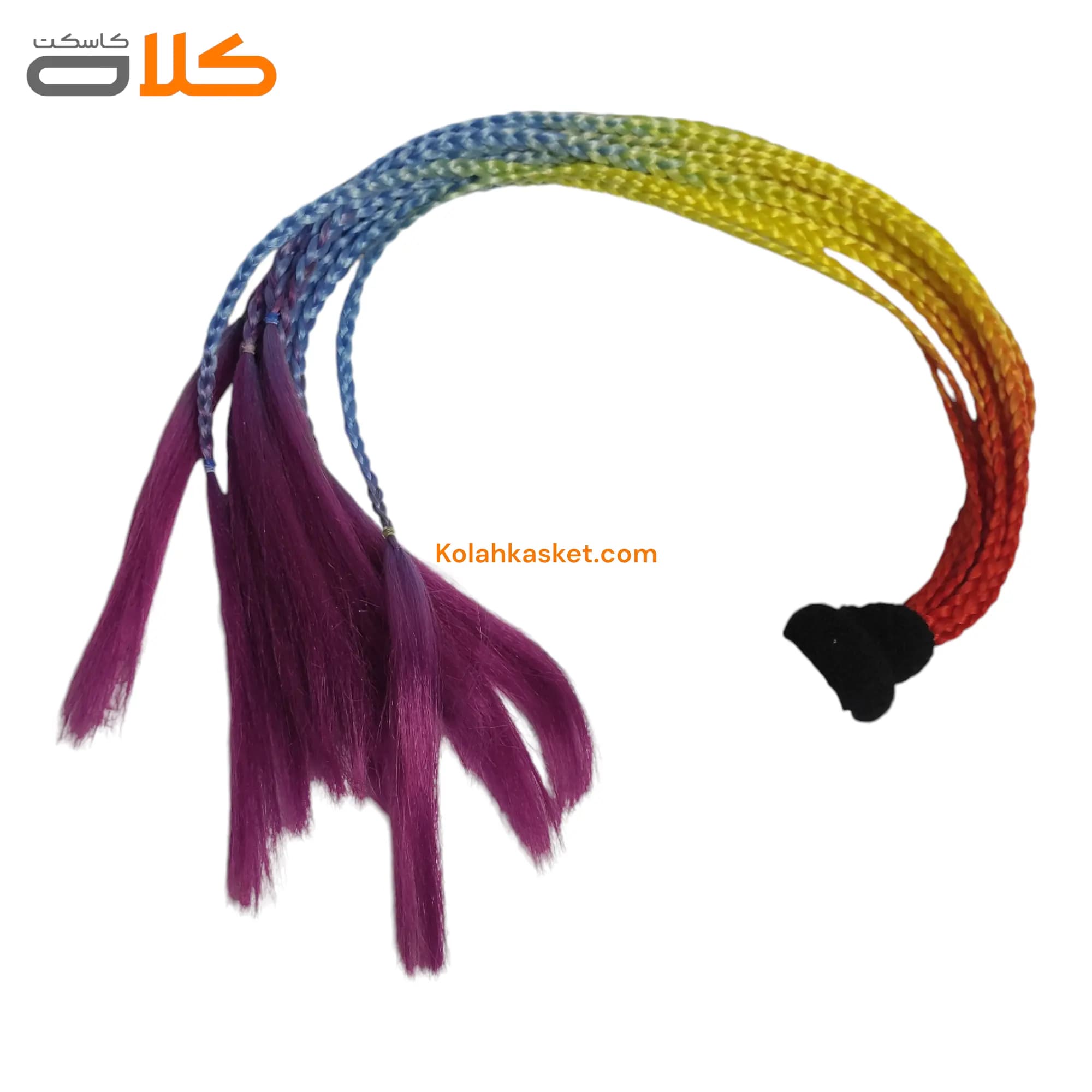 مو و گیس تزئینی کلاه کاسکت بافت افریقایی رنگه
