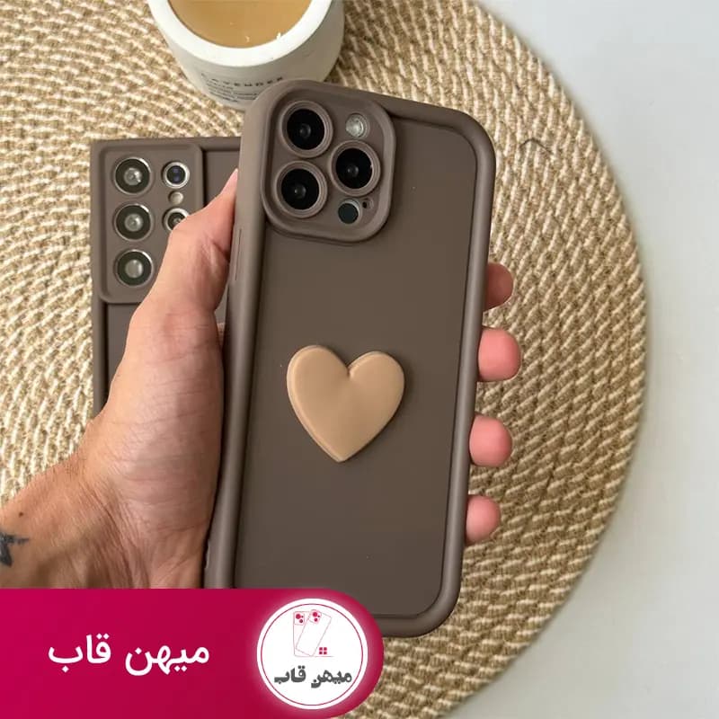 قاب گوشی آیفون Solid سالید قلب برجسته - کد (۴۳۸۱۸)