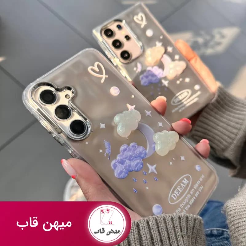 قاب گوشی آیفون ماه و ابر - کد (۶۵۷۵۲)