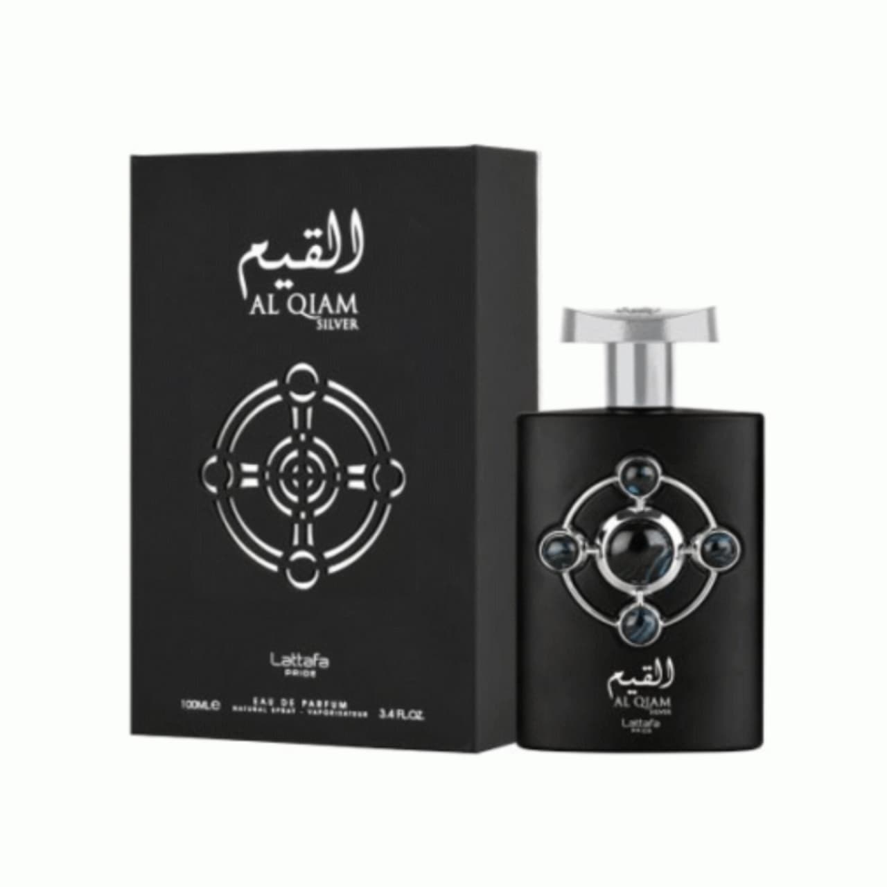 ادکلن زنانه مردانه لطافه مدل القیم سیلور حجم ۱۰۰ میل