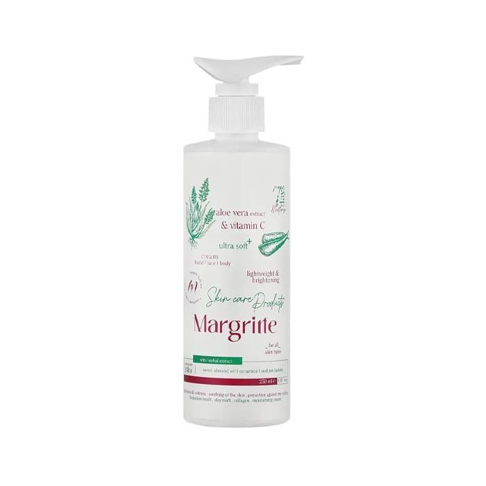 کرم پمپی مرطوب کننده و آبرسان آلوئه ورا Margritte