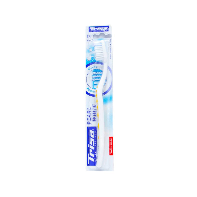 مسواک پرل وایت متوسط Trisa