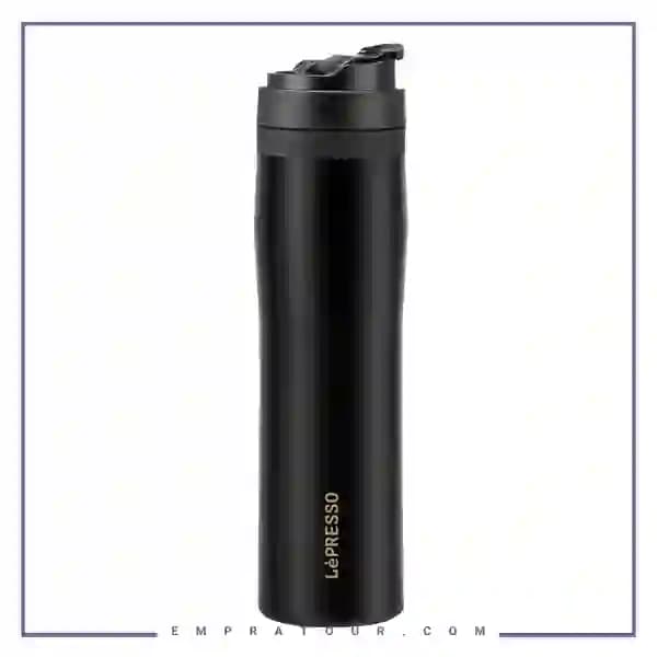 ماگ فرنچ پرس استیل قابل حمل Lepresso LPSPFPBK
